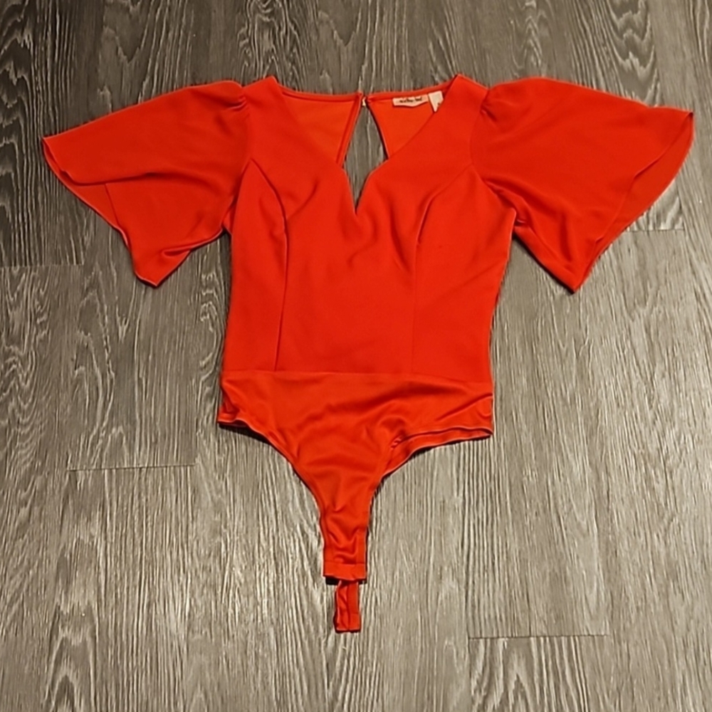 Willow And Root Red Bodysuit